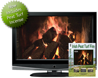 An Exclusive Irish Peat Turf Burning Fire DVD
